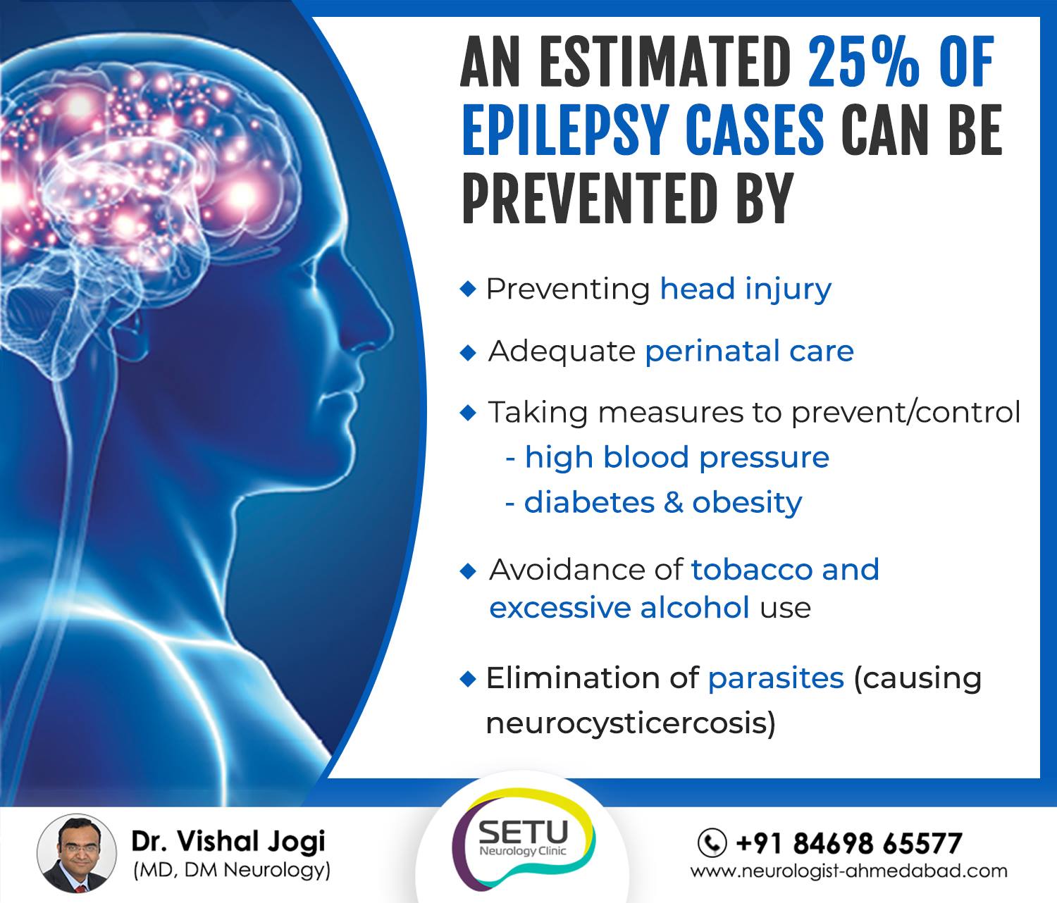 25 Of Epilepsy Cases Can Be Prevented Epilepsy Prevention Tips