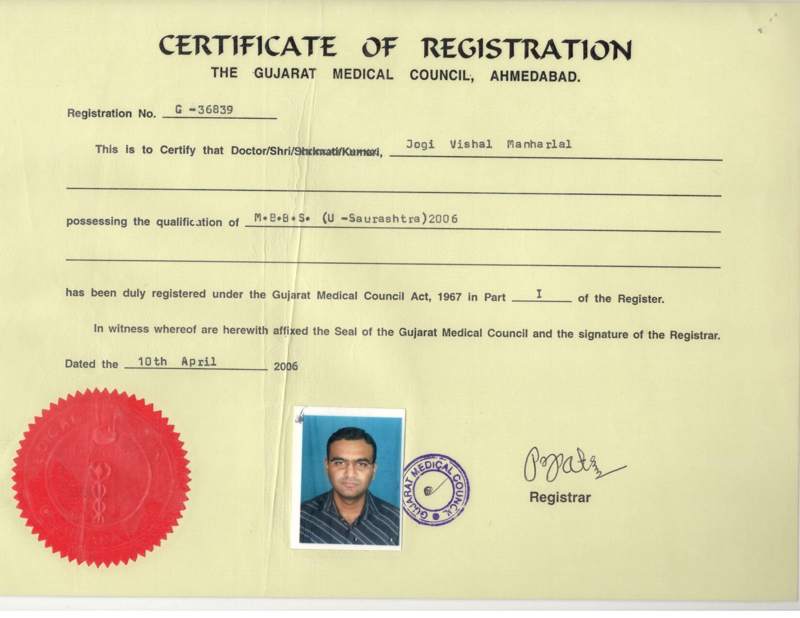 MCI MBBS Registration